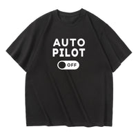 Thumbnail for Auto Pilot Off Designed Relax Fit T-Shirts