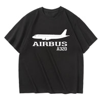 Thumbnail for Airbus A320 Printed Designed Relax Fit T-Shirts