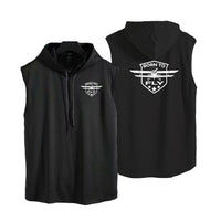 Thumbnail for Born To Fly Designed Designed Hooded Tank Tops