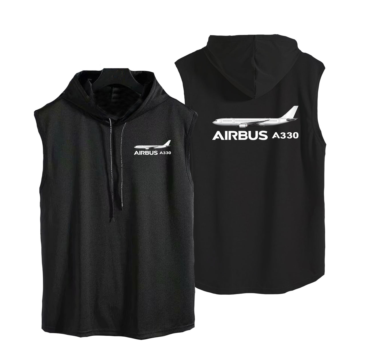 The Airbus A330 Designed Hooded Tank Tops