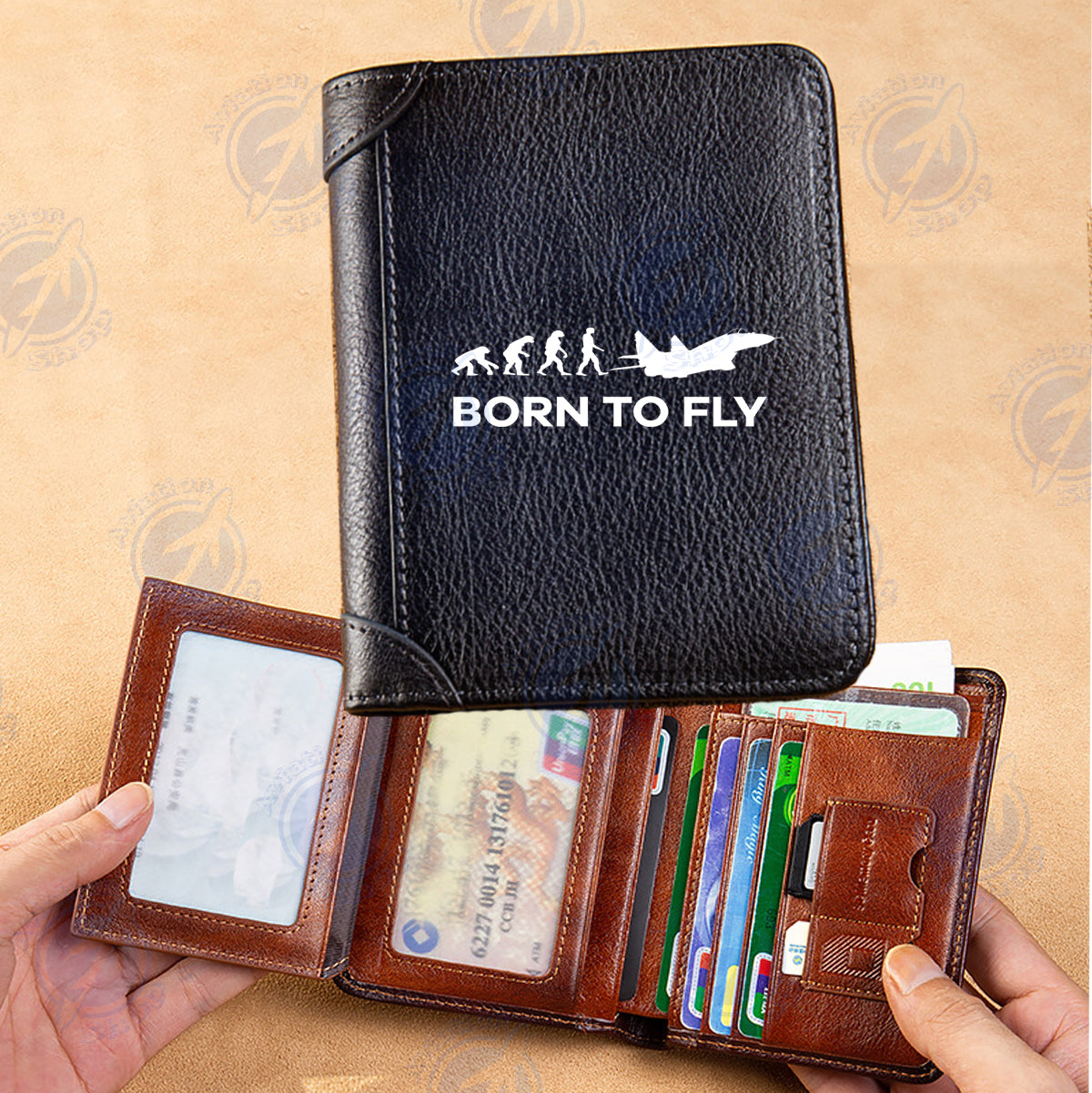 Born To Fly Military Designed Leather Wallets