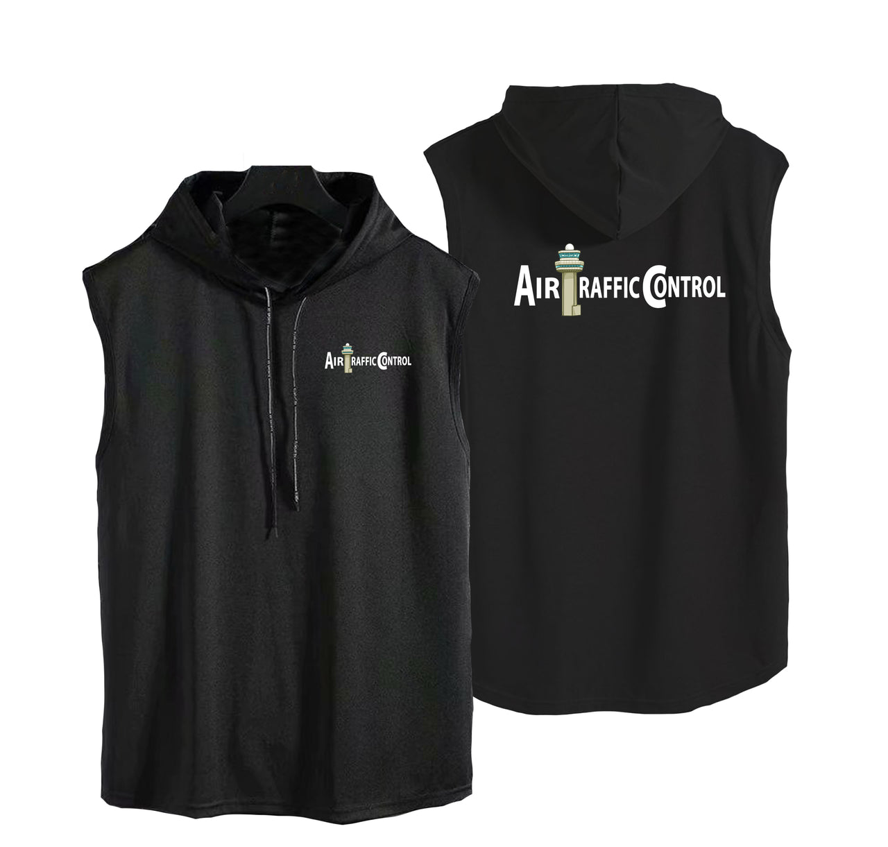 Air Traffic Control Designed Hooded Tank Tops