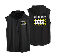 Thumbnail for Blood Type AVGAS Designed Hooded Tank Tops