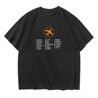 Thumbnail for Aviation Alphabet 2 Designed Relax Fit T-Shirts