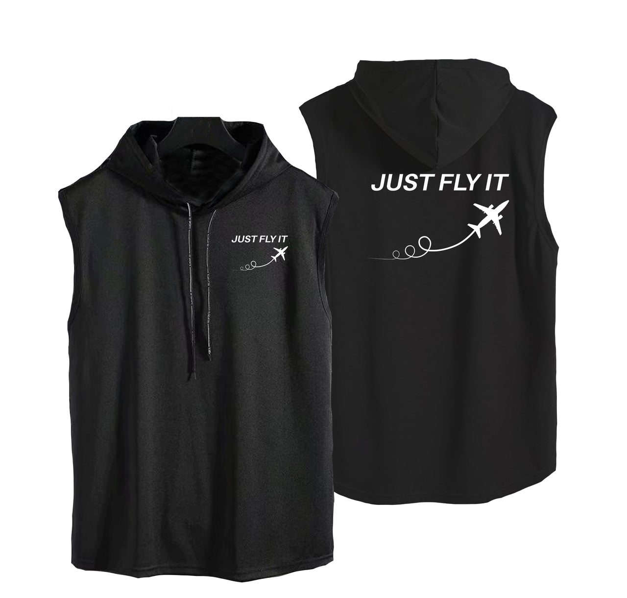 Just Fly It Designed Hooded Tank Tops