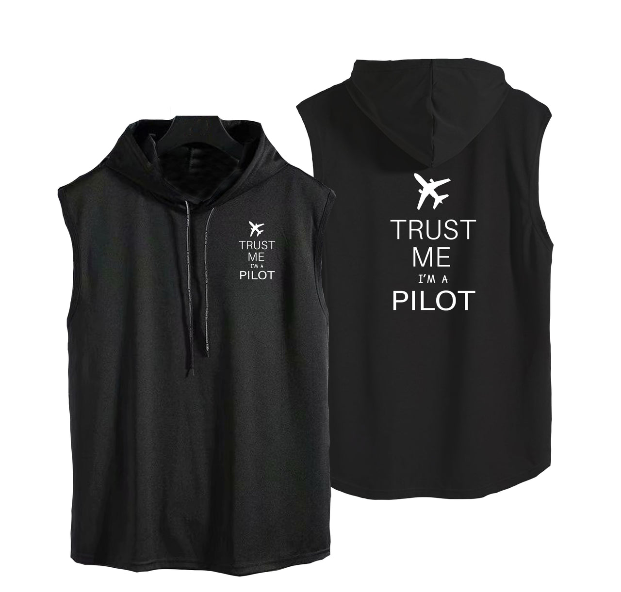 Trust Me I'm a Pilot 2 Designed Hooded Tank Tops