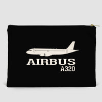 Thumbnail for Airbus A320 Printed Designed Zipper Pouch