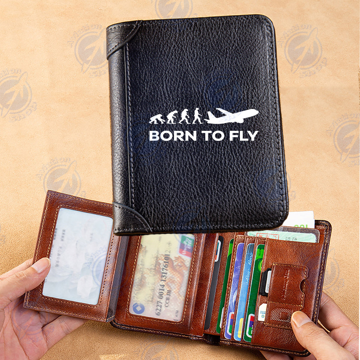 Born To Fly Designed Leather Wallets