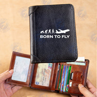 Thumbnail for Born To Fly Designed Leather Wallets