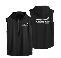 Thumbnail for The Airbus A350 WXB Designed Hooded Tank Tops