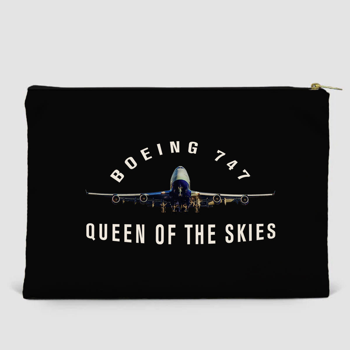 Boeing 747 Queen of the Skies Designed Zipper Pouch