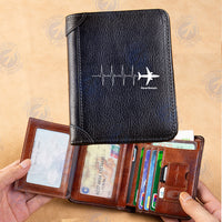 Thumbnail for Aviation Heartbeats Designed Leather Wallets