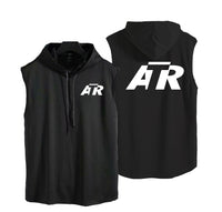 Thumbnail for ATR & Text Designed Hooded Tank Tops