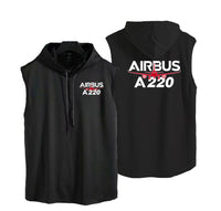 Thumbnail for Amazing Airbus A220 Designed Hooded Tank Tops