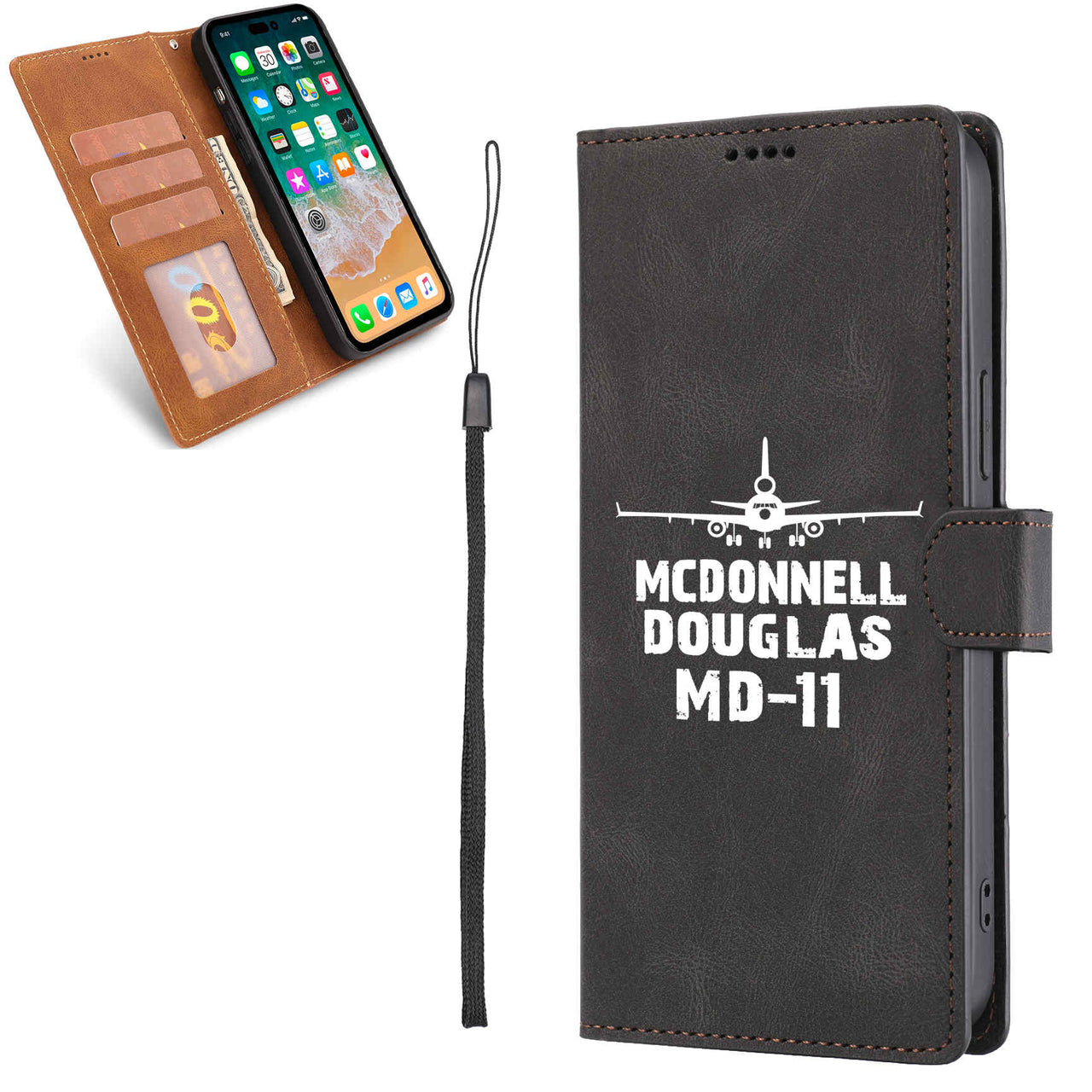 McDonnell Douglas MD-11 & Plane Designed Leather Samsung S & Note Cases