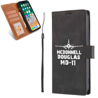 Thumbnail for McDonnell Douglas MD-11 & Plane Designed Leather Samsung S & Note Cases