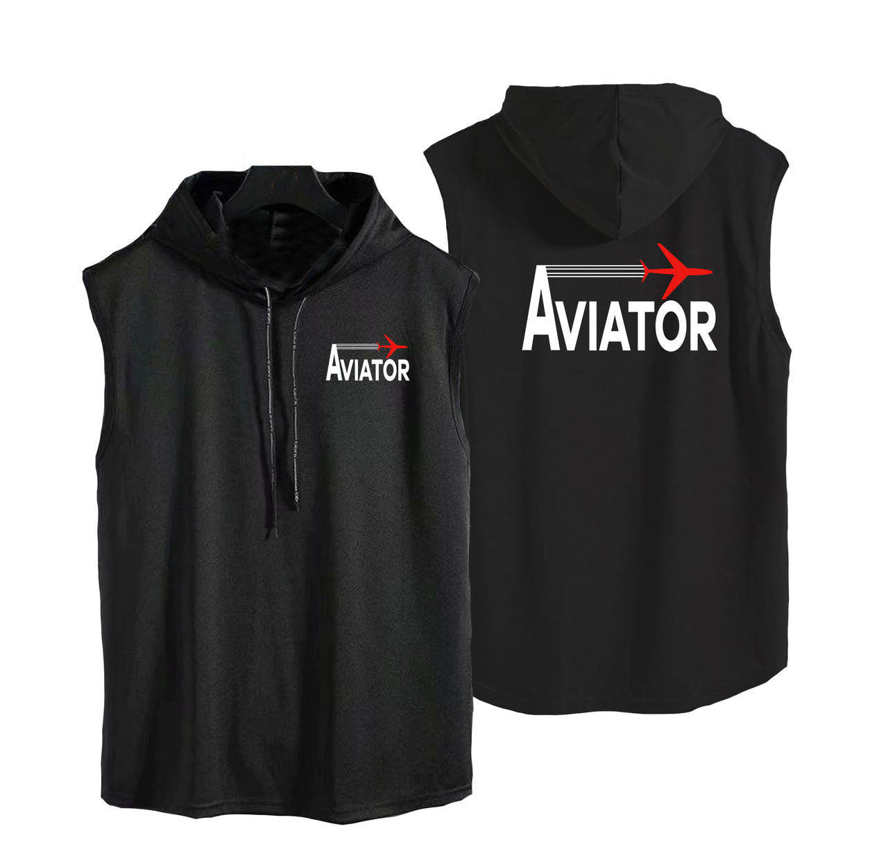 Aviator Designed Hooded Tank Tops