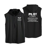 Thumbnail for Pilot [Noun] Designed Hooded Tank Tops