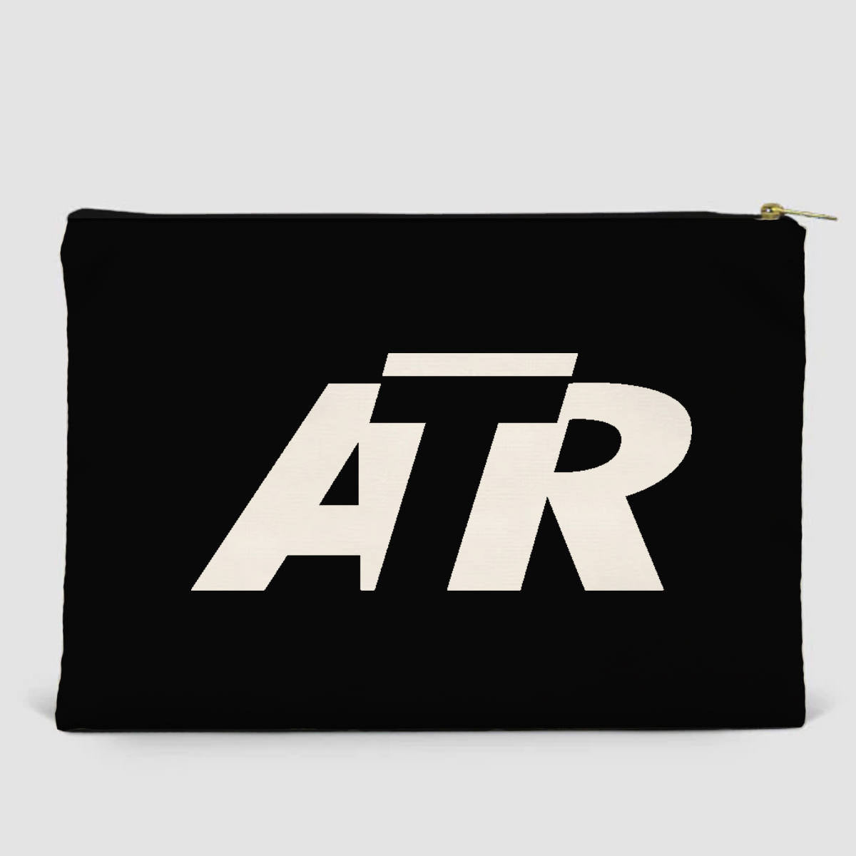 ATR & Text Designed Zipper Pouch