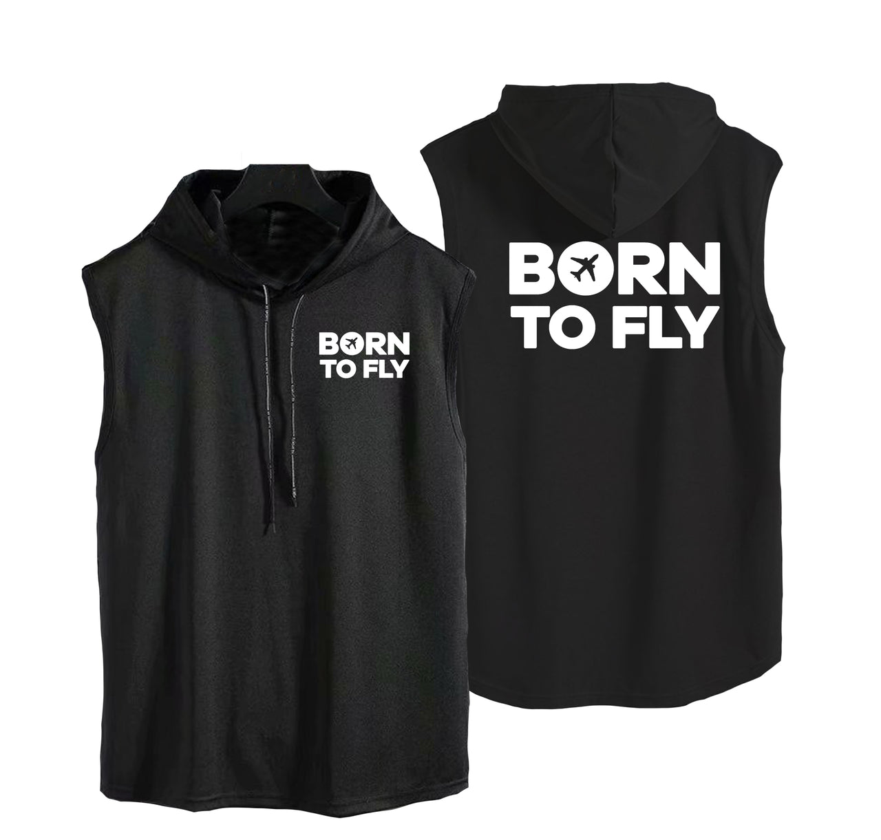 Born To Fly Special Designed Hooded Tank Tops