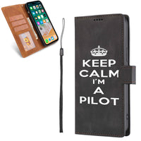 Thumbnail for Keep Calm I'm a Pilot Designed Leather Samsung S & Note Cases