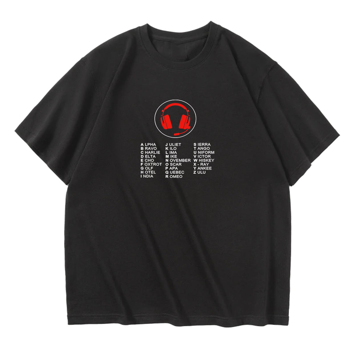 Aviation Alphabet 3 Designed Relax Fit T-Shirts