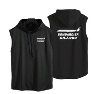 Thumbnail for Bombardier CRJ-900 Designed Hooded Tank Tops