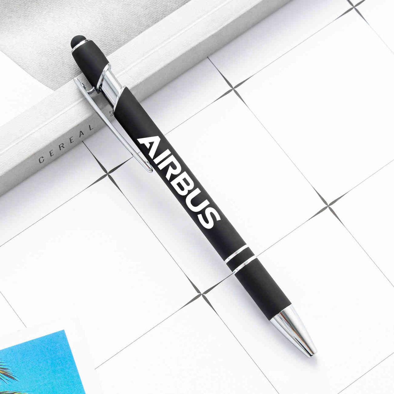 Airbus & Text Designed Ballpens Capacitive Screen Touch Pens