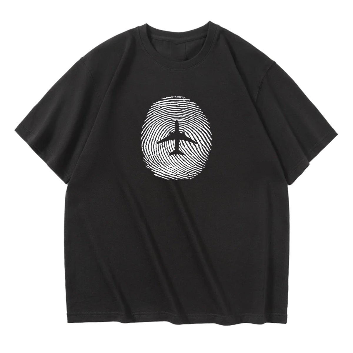 Aviation Finger Print Designed Relax Fit T-Shirts