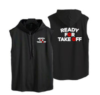 Thumbnail for Ready For Takeoff Designed Hooded Tank Tops