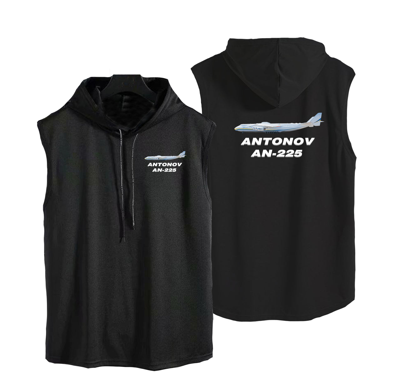 The Antonov AN-225 Designed Hooded Tank Tops