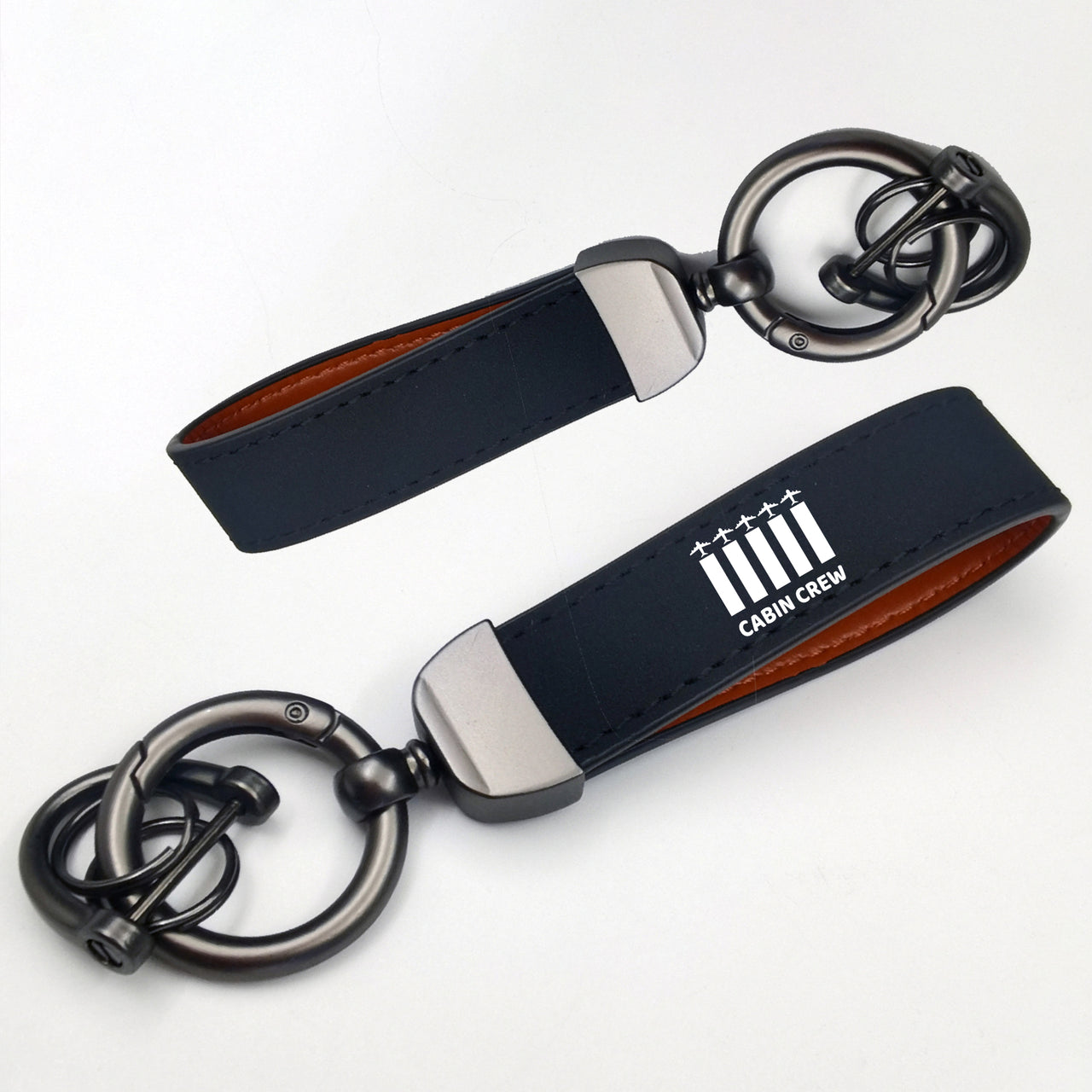 Colourful Cabin Crew Design Horseshoe Buckle Key Chains