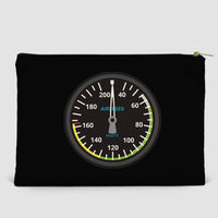 Thumbnail for Airplane Instruments (Airspeed) Designed Zipper Pouch