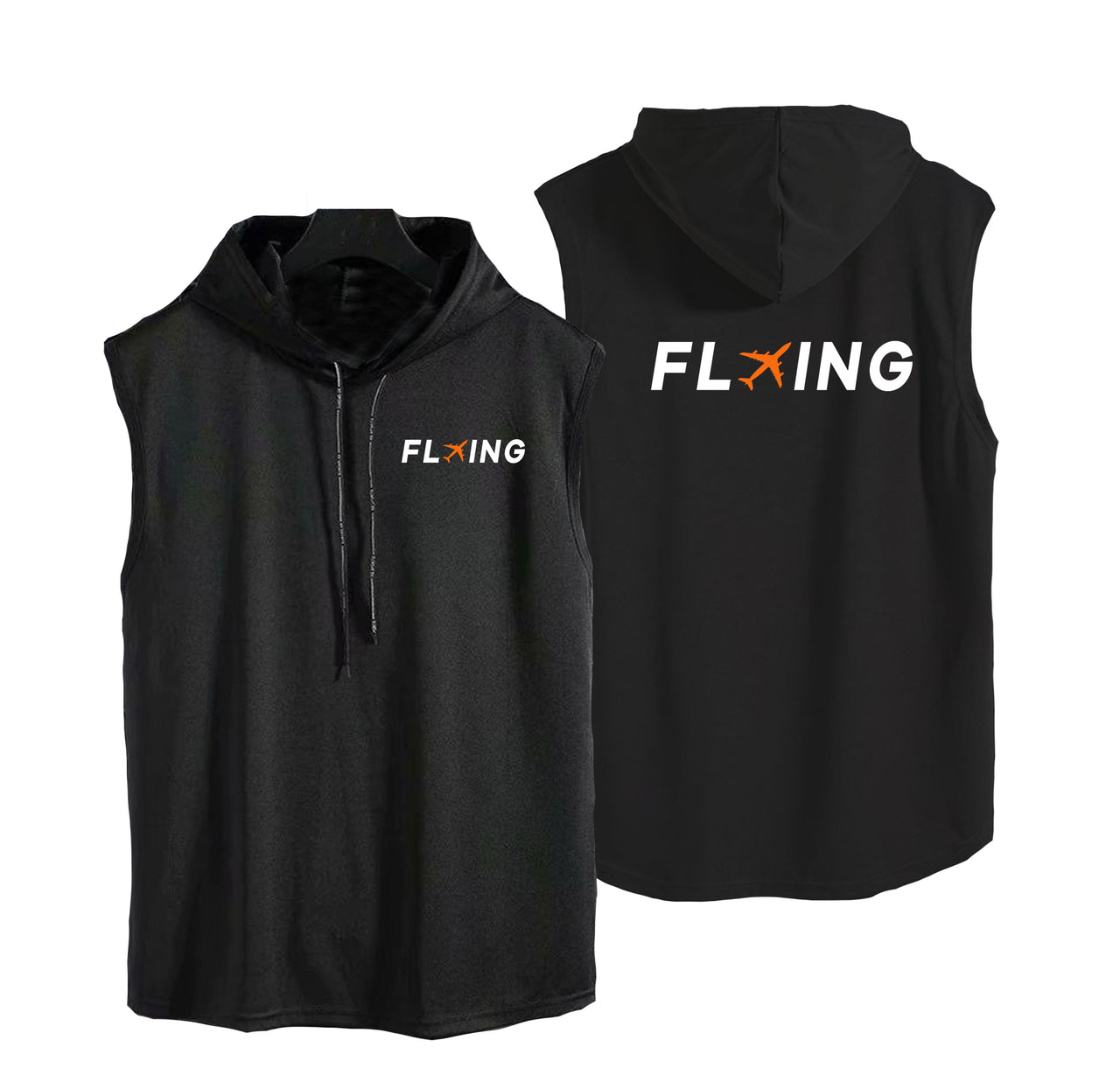 Flying Designed Hooded Tank Tops