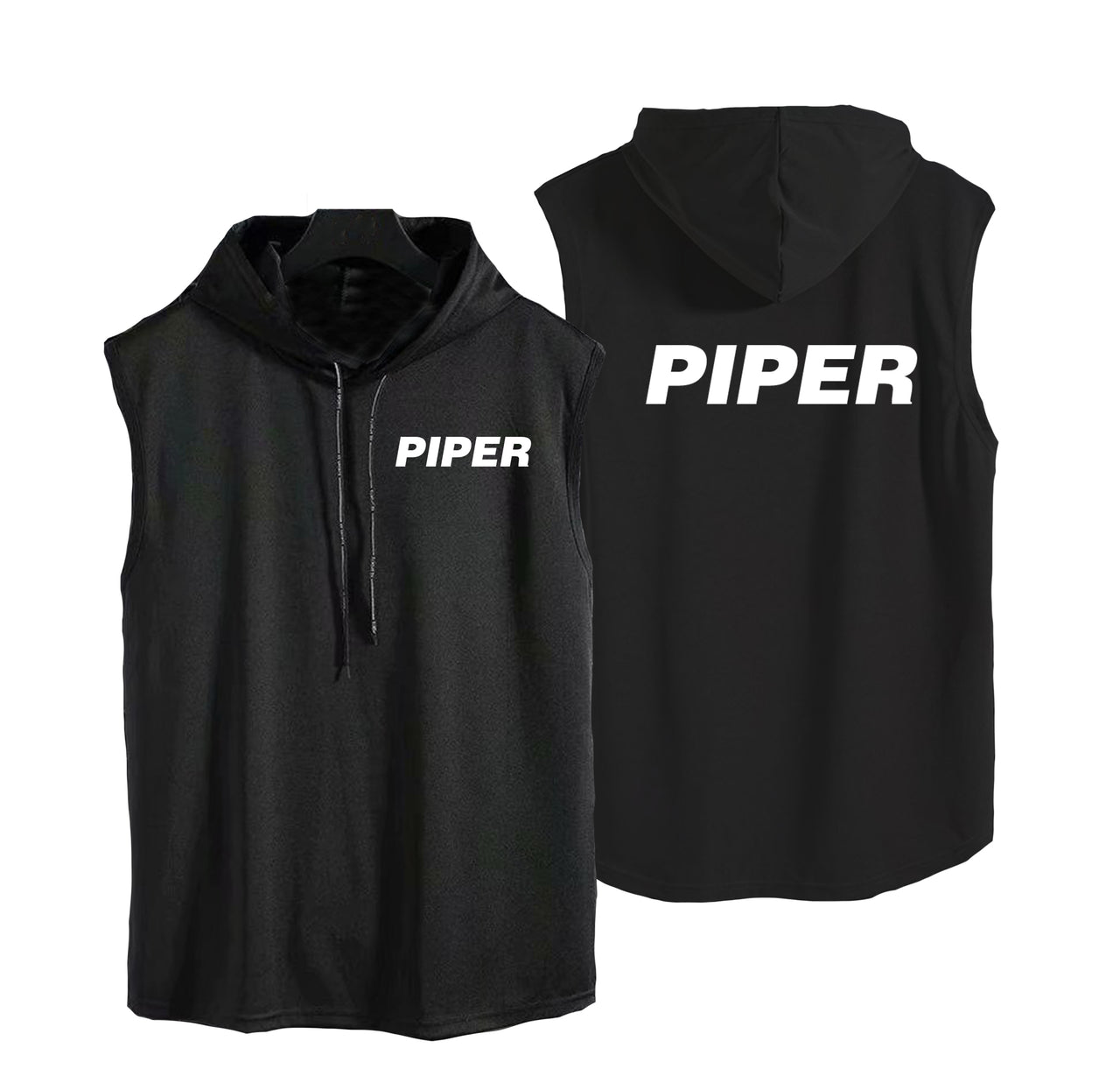 Piper & Text Designed Hooded Tank Tops