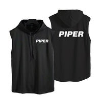 Thumbnail for Piper & Text Designed Hooded Tank Tops