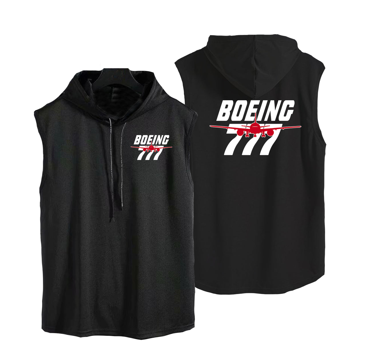 Amazing Boeing 777 Designed Hooded Tank Tops