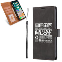 Thumbnail for Airline Pilot Label Designed Leather iPhone Cases