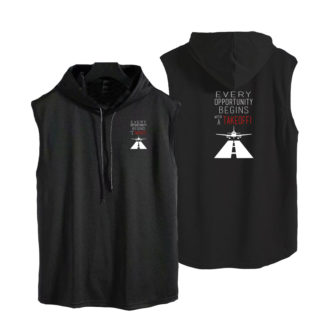 Every Opportunity Designed Hooded Tank Tops