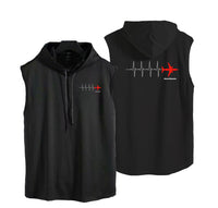 Thumbnail for Aviation Heartbeats Designed Hooded Tank Tops