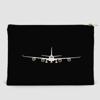 Thumbnail for Airbus A340 Silhouette Designed Zipper Pouch