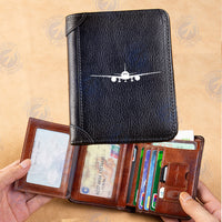 Thumbnail for Boeing 777 Silhouette Designed Leather Wallets