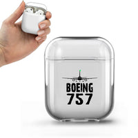 Thumbnail for Boeing 757 & Plane Designed Transparent Earphone AirPods Cases