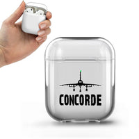 Thumbnail for Concorde & Plane Designed Transparent Earphone AirPods Cases