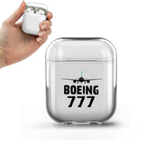 Thumbnail for Boeing 777 & Plane Designed Transparent Earphone AirPods Cases