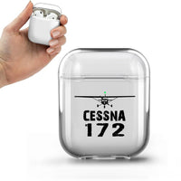 Thumbnail for Cessna 172 & Plane Designed Transparent Earphone AirPods Cases