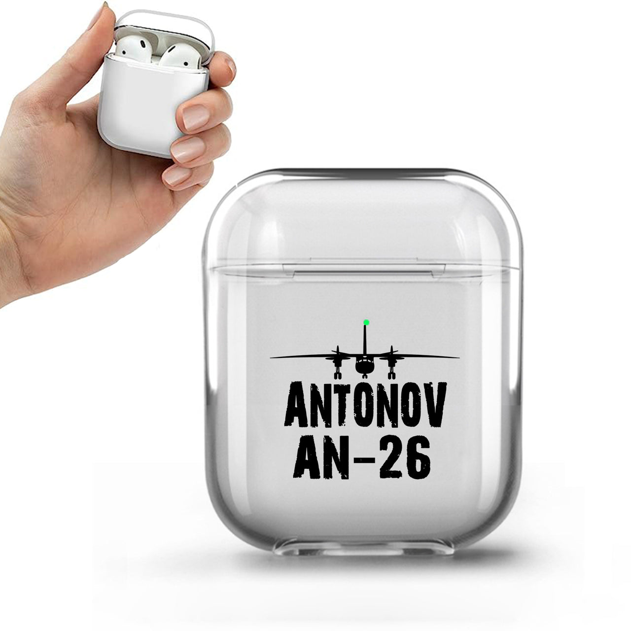 Antonov AN-26 & Plane Designed Transparent Earphone AirPods Cases