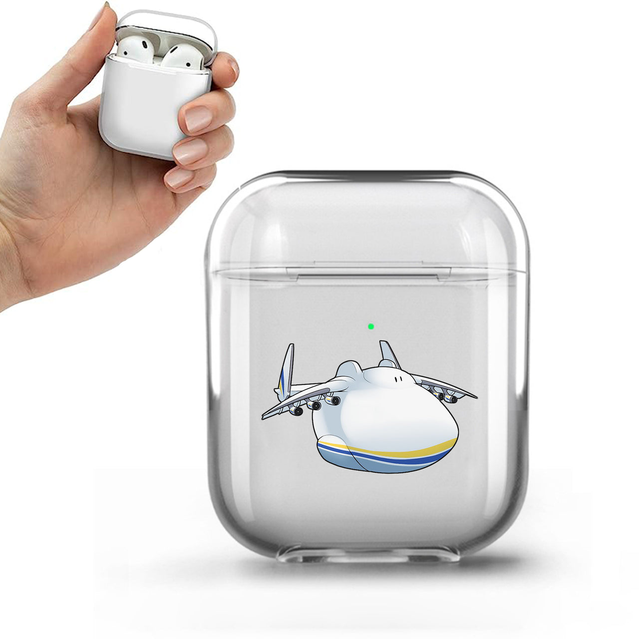 Antonov 225 (3) Designed Transparent Earphone AirPods Cases