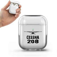 Thumbnail for Cessna 208 & Plane Designed Transparent Earphone AirPods Cases