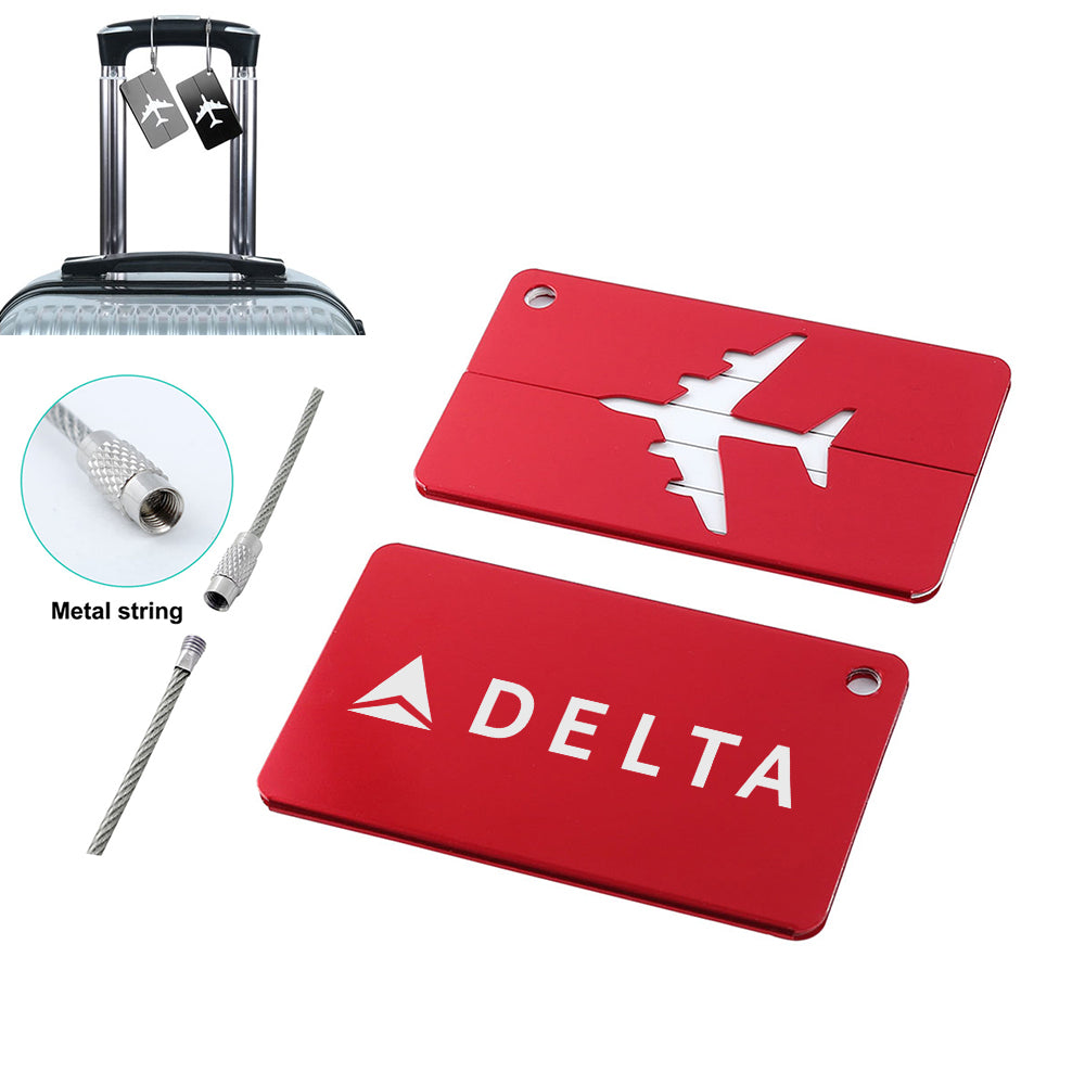 Delta Air Lines Designed Aluminum Luggage Tags